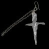 Boucle d'oreille Croix