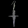Boucle d'oreille Croix
